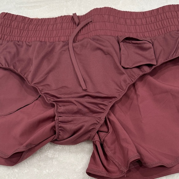 ASICS Women's Deep Red Athletic Shorts - Picture 5 of 5